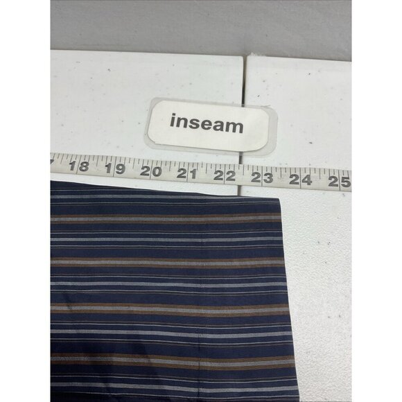 Vince size S Womens Black Satin Cupro Stripe Pull On Trouser/ pants pockets - Picture 10 of 12